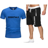 Fog Fear Of God T Shirt & Shorts 2 Piece Set Men'S Summer T-Shirt Sports Short Sleeve Casual