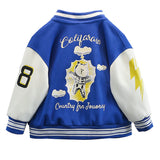 Toddler Boys Jackets Boys Autumn Clothing Baseball Uniform Jacket