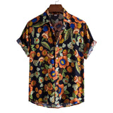 Camp Collar Shirt Printed Shirt Short Sleeve