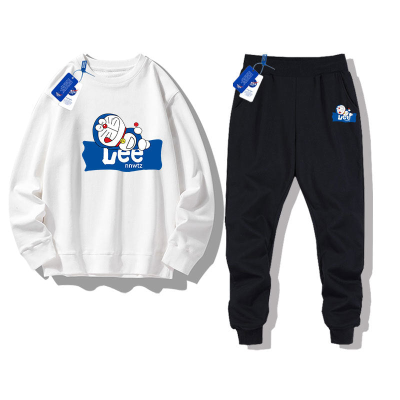 Nasa Children Sweatshirt & Pant Set Children'S Sweater Spring And Autumn Suit Sports Doraemon