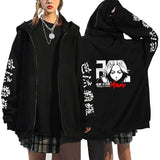 Anime Hoddies Tokyo Revengers Zipper Sweater Fleece Couple Coat Men