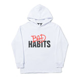 Vlone Hoodie Men And Women Personality Big V Fuzzy Phantom Hooded Sweatshirt