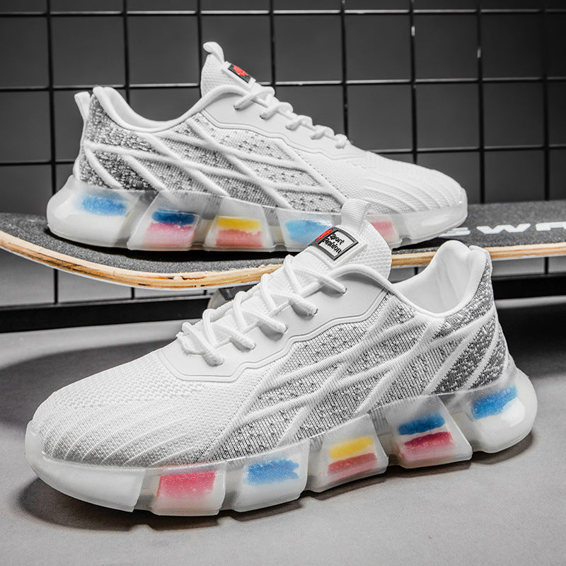 designer Sneaker Shoes Summer Sneakers Breathable Sports Men's Shoes Colorful Bottom Casual Shoes Comfortable Running Shoes