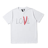 Vlone Printed Cotton Round Neck Short Sleeve Tshirt For Men And Women
