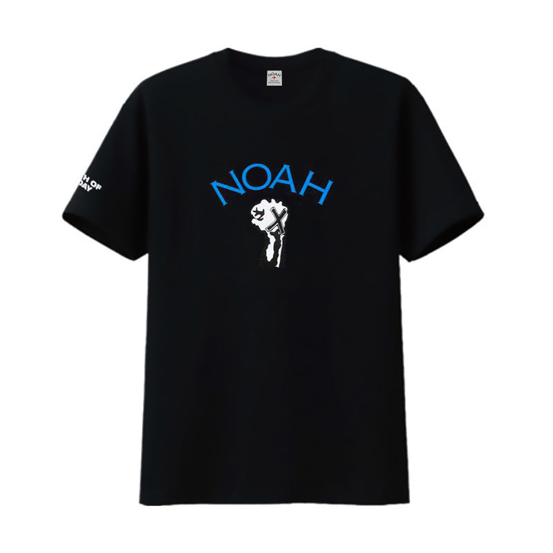 Noah T Shirt Noah Rock Printed Half Sleeve Cotton Loose Round Neck T-Shirt