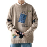 Men's Sweatshirt Fall Winter Men round Neck Sweater Casual Loose Men's Clothing