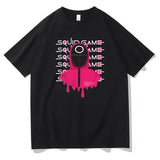 Squid Game Costume T-shirt Loose Men's and Women's Short Sleeve T-shirt