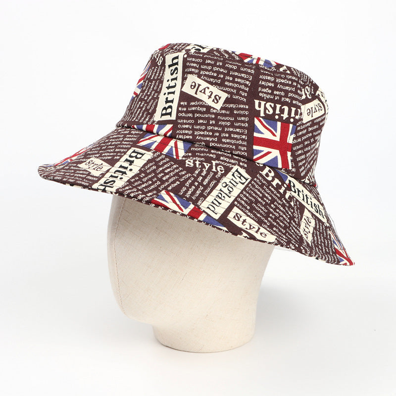 Bucket Hat Fishing Cap Cotton Print Fisherman Hat Bucket Hat Cotton Printed Sun Hat