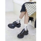 Women Black Dress Shoes Spring Leather Shoes