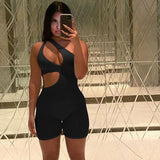 Fall Women's Clothing Sexy Shoulder Bag Hip Tight Sports One-Piece Shorts