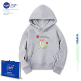 Nasa Children Hoodie Nasa Hooded Sweater Women'S Loose Fleece-Lined