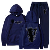 Vlone T Shirts & Shorts 2 Piece Set Sports Leisure Pullover Sweater Hooded
