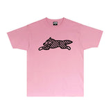Ice Cream Running Dog T Shirt Loose Printed Audio Rap T-shirt