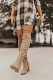 Beth Dutton Shoes Autumn and Winter Slimming Suede Boots Zipper Frye Boot