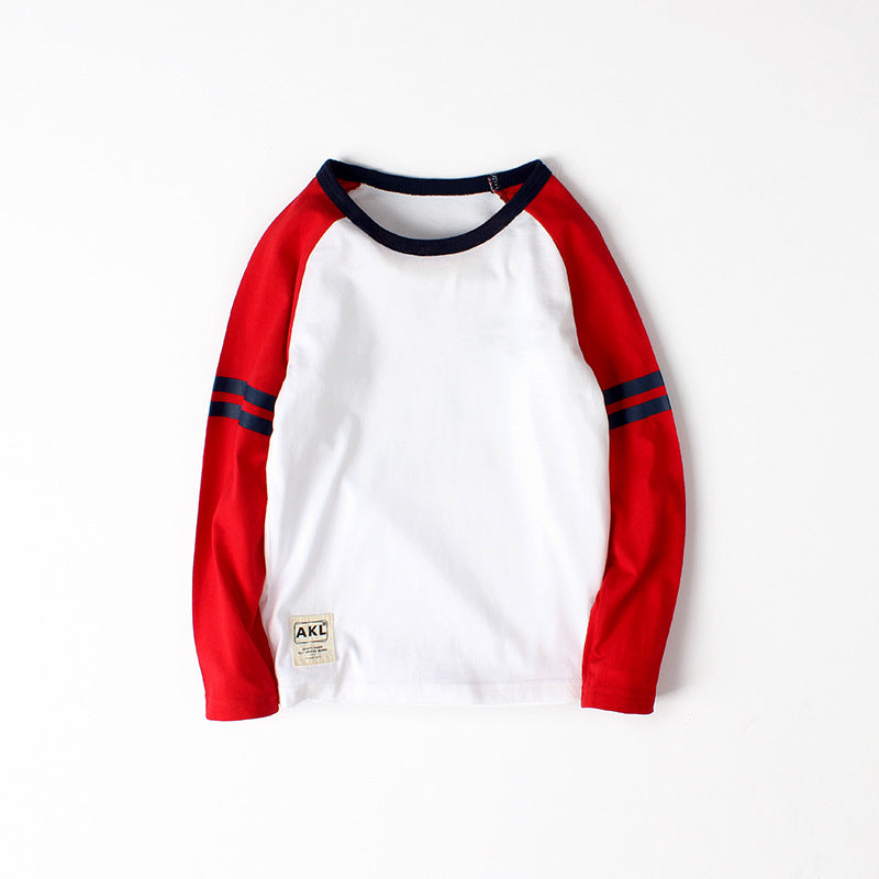 Children Long Sleeve Shirts Autumn Long Sleeve Bottoming Shirt Printed Long Sleeve