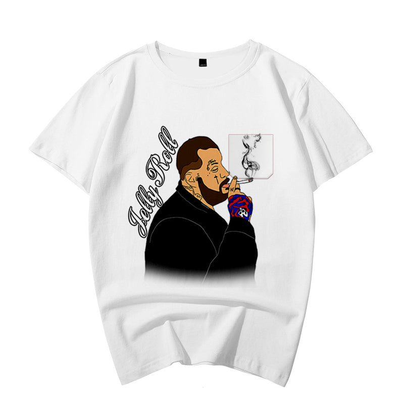 Jelly Roll T Shirt 3d Printed T-Shirt Short Sleeve