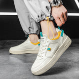 Flat Shoes Men's Summer Large Size Casual Multicolor Skateboard Shoes Trendy Sports White Shoes Men