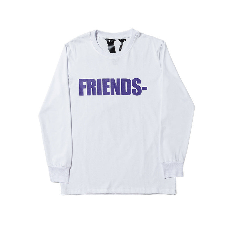 Vlone Sweatshirt Large V Long Sleeve T-Shirt Men And Women Hip Hop