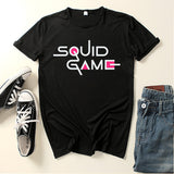 Squid Game Costume Printed Men's and Women's Loose round Neck Short Sleeve T-shirt
