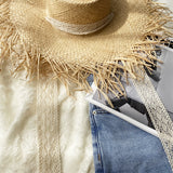 Straw Hat Summer Rough Brim Sun-Proof Temperament Beach Hat