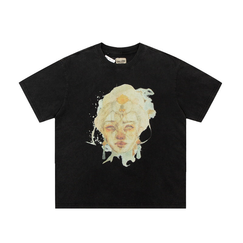 Gallery Dept T Shitrs Summer Printed Short Sleeve plus Size Half Sleeve