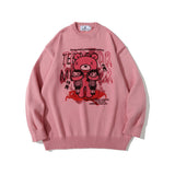 Men Sweater Cartoon Anime Print Knitwear Men 'S Pullover