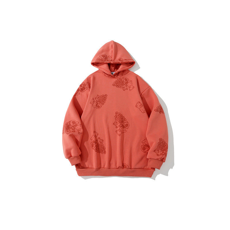 Man Fall Outfits Hoodie Loose Thick Casual Hoodie
