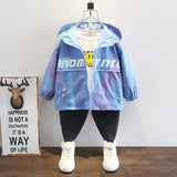Toddler Boys Jackets Boys' Coat Spring and Autumn Hooded Zipper
