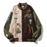 Cardigan Baseball Jacket Autumn and Winter TS New York City Exclusive Statue of Liberty Embroidery