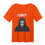 Squid Game Costume printed loose cotton round neck short sleeve t-shirt for women