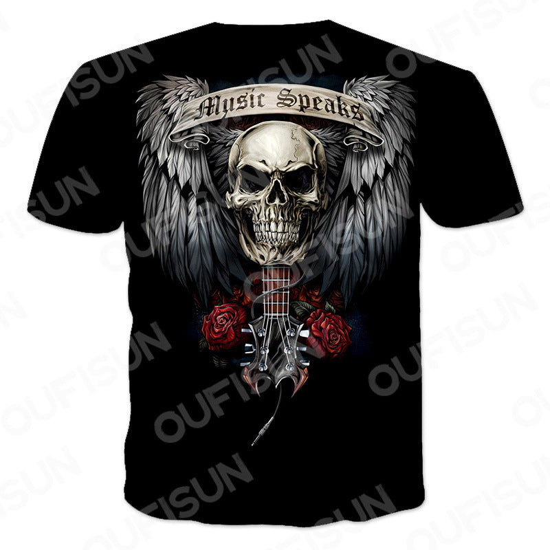 Skull Apparel Skull Print T-shirt