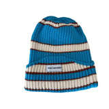 Red Beanie Hat Colorful Striped Woolen Cap Women's Autumn and Winter Casual Knitted Hat