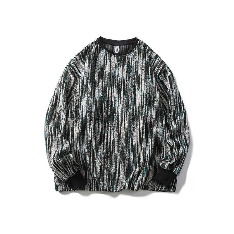 Crew Neck Sweatshirts for Men Men's Autumn round Neck Sweater Men's Retro Loose