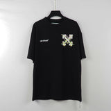 Off White T Shirt Ow. Off Cotton Round Neck Tshirt For Men And Women Owt