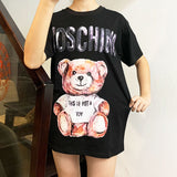 Moschino T Shirt Loose Round Neck T-Shirt