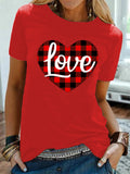 Valentine's Day T Shirt Men's Short-Sleeved European and American Top T-shirt