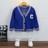 Toddler Boys Jackets Children's Sweater Sweater Cardigan College Style