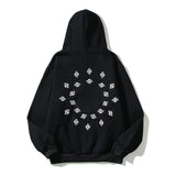 Askyurself Hoodie Fireworks Letter Cashew Hoodie Coat