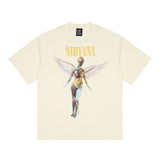 Nirvana T Shirt Nirvana Band Angel Vintage Kanye Same Loose