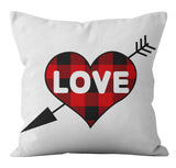 Valentine's Day Pillow Covers 4 Piece Random Styles Together, Holiday Home Gift Pillow Cushion Cover