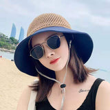 Summer Hats Women's Summer Foldable Woven Straw Hat
