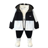 Toddler Boys Jackets Boys' Coat Spring And Autumn Hooded Jacket