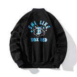 Varsity Jacket Men'S Thin Pilot Jacket Women'S Couple Trendy Youth Street Dance Hip-Hop Baseball Uniform Hooded Jacket