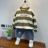 Toddler Boys Sweater Boys' Suit Spring and Autumn Autumn Clothes Clothes