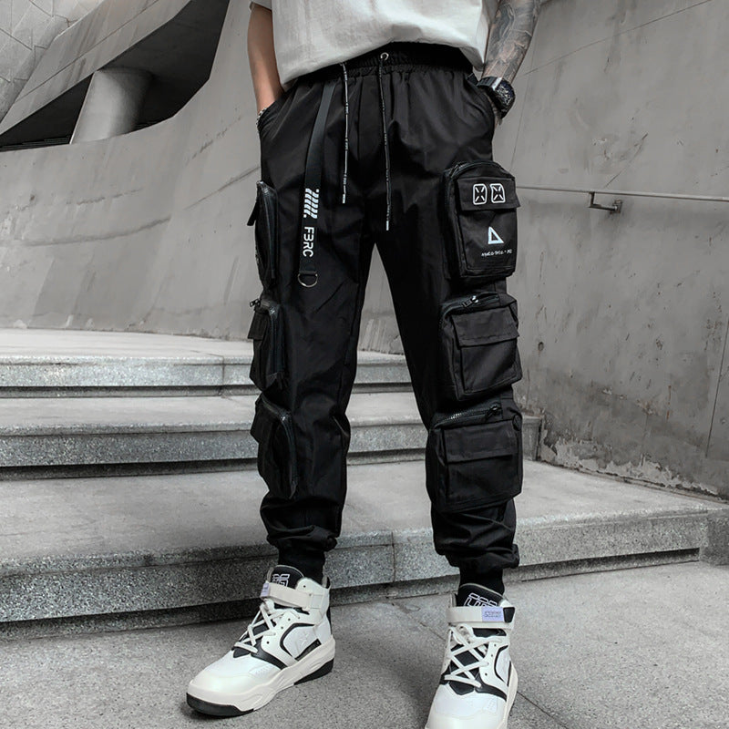 Men's Pants Spring and Summer Men's Ankle-Tied Casual
