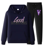Vlone Hoodie & Pants 2 Piece Set Casual Loose Hoodie Sweatshirt