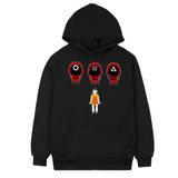 Squid Game Costume One Two Three Wooden Man Hooded Sweater
