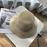 Women Bucket Hat Thin Papyrus Big Brim Sun-Proof Straw Hat