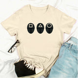 Squid Game Costume Printed Short-Sleeved Men's and Women's T-shirt