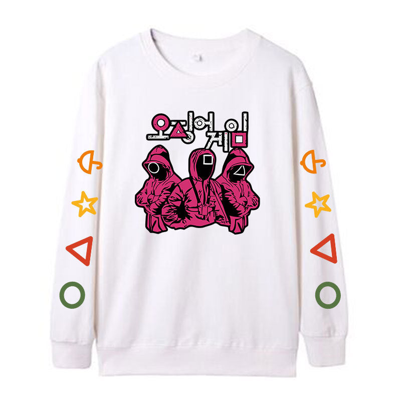Squid Game Costume Casual Sports round Neck Sweater